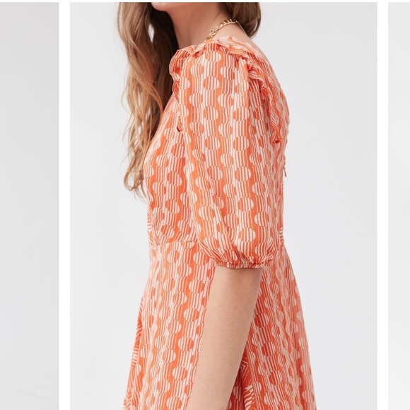 UO Ruffle Print Dress - Picture 3 of 3